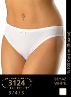 Anıt Ribana Biyeli Bikini 3124 10 Lu Paket Beyaz farklı açı