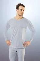 Anıt interlok Uzun Kol Üst 1122 Gri detay görünüm
