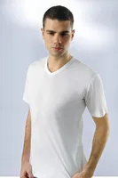 Anıt Ribana V Yaka Kollu 1109 Beyaz görsel 5