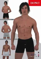 Dono Lycra Boxer (düğmeli) 1135 Siyah farklı açı
