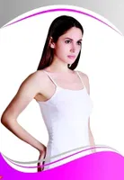 Dono Lycra İp Askılı Atlet 2247 Beyaz detay görünüm