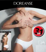 Doreanse Üçlü Slip 7126 Beyaz farklı açı