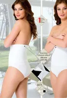 Emay Dikişsiz Alttan Çıtçıtlı Double Slip Korse 2019 Beyaz görsel 7