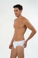 Kom Erkek 2'li Slip Nefes Alabilen Hafif Cotton- Ariel Beyaz farklı açı