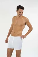 Kom Erkek Boxer - Adrian Pamuklu 2 li Erkek Boxer Beyaz görsel 4