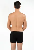 Kom Erkek Boxer - Davide Pamuklu Basic Erkek Boxer Siyah detay görünüm