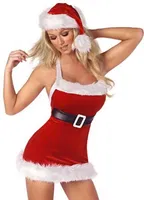 Merry See Yılbaşı Kız Kostümü Şapkalı 7120 Kırmızı