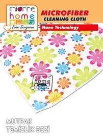 Miorre Miorre Mikrofiber Nanosilver Çiçek Desenli Mutfak Temizlik Bezi