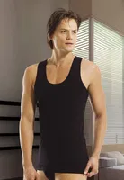 Öztaş Erkek Atlet A1032 Siyah detay görünüm