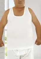 Öztaş Erkek Battal Atlet A1036 Beyaz farklı açı