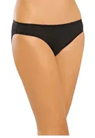 Pamuk Elastan Dikişsiz Bikini Erdem 7105 Siyah görsel 4