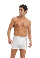 Pamuk Elastan Erkek Boxer Erdem 1427 Beyaz detay görünüm