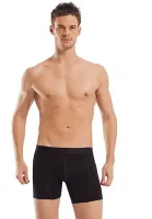 Pamuk Elastan Erkek Klasik Boxer Erdem 1445 Siyah görsel 9