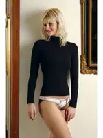 Anıt Balıkçı Yaka Uzun Kol T-Shirt 2141 Siyah görsel 4