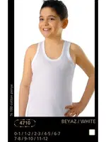 Anıt Penye Çocuk Atlet 4710 Beyaz detay görünüm