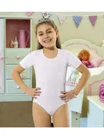 Anıt Kız Çocuk Kısakol Body 4525 Beyaz detay görünüm