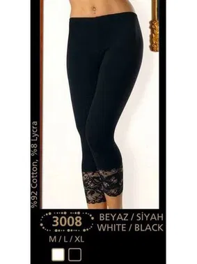 Anıt Anıt Licralı Dantelli Tayt 3008 - Alternatif Görünüm