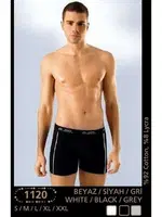 Anıt Licralı Şeritli Erkek Boxer 1120 Siyah görsel 6