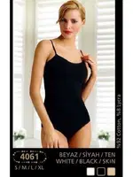 Anıt Likralı ip Askılı Body 4061 Siyah görsel 5