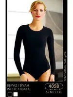 Anıt Likralı Uzun Kol Body 4058 Siyah farklı açı