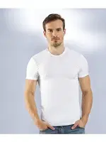 Anıt Modal O Yaka Kollu 1203 Beyaz farklı açı