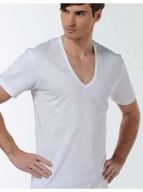 Çift Kaplan Çift Kaplan Derin V Yaka T-Shirt 936