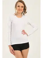 Dagi Kadın Uzun Kol Termal T.Gümüş Ekru farklı açı