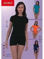 Dono Lycra Kısa Kol Siyah farklı açı