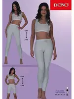 Dono Lycra Uzun Tayt 2190 Beyaz farklı açı