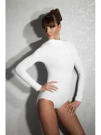 Doreanse Doreanse Doğal Modal Boğazlı Kollu Body 12407