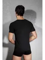 Doreanse Doğal Modal U-yaka T.Gümüş 2820 Siyah detay görünüm