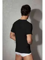 Doreanse Erkek U-yaka T.Gümüş 2810 Siyah detay görünüm