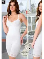 Emay Dikişsiz Paça Dantelli Boxer Boy Korse 2031 Beyaz görsel 13