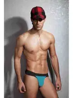 Erkek G-String Doğal Modal Doreanse 1258 Siyah-Turkuaz görsel 6