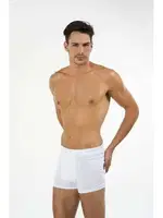 Kom Erkek Boxer - Colin Pamuklu 2 li Erkek Boxer Beyaz görsel 7