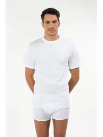 Kom Kom Eduardo Bisiklet Yaka 2 li Erkek Tshirt