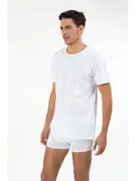 Kom Erkek Hulio Bisiklet Yaka 2 li Erkek Tshirt Beyaz görsel 7