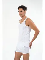 Kom Erkek Atlet - Anka Askılı Modal Jakar Desen Erkek Atlet Beyaz görsel 7