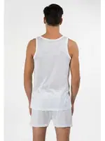 Kom Erkek Atlet - Elite Pamuk Merserize Askılı Erkek Atlet Beyaz detay görünüm