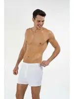 Kom Erkek Boxer - Adrian Pamuklu 2 li Erkek Boxer Beyaz görsel 4