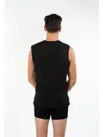 Kom Erkek V Yaka Atlet - Francesco V Yaka Pamuklu Erkek Atlet Siyah görsel 10