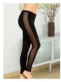 Lady Lady Yandan Transparan Uzun Tayt 8096