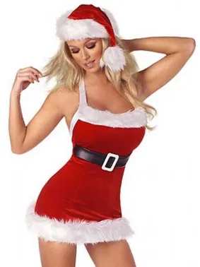 Merry See Merry See Yılbaşı Kız Kostümü Şapkalı 7120