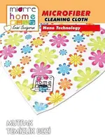 Miorre Mikrofiber Nanosilver Çiçek Desenli Mutfak Temizlik Bezi Foto Rengi