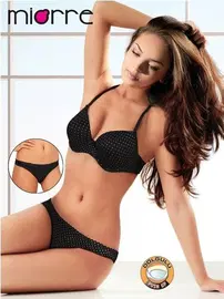 Miorre Siyah Miorre Push-Up Sütyen Külot Takım