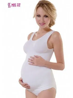 Miss Fit Miss Fit Dikişsiz Kalın Askılı Hamile Atleti 1636 - Alternatif Görünüm