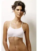 Miss Fit Sporcu Büstiyer Dikişsiz İnce Askılı 1505 Beyaz görsel 4