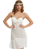 NBB Destekli Sütyenli Gecelik 3865 Ekru