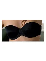 Orkide Sırtı Şeffaf Straples Dolgusuz Sütyen 2550 Şeffaf Siyah farklı açı