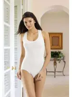 Öztaş Bayan Geniş Askı Çıt Çıt Badi A2622 Beyaz farklı açı